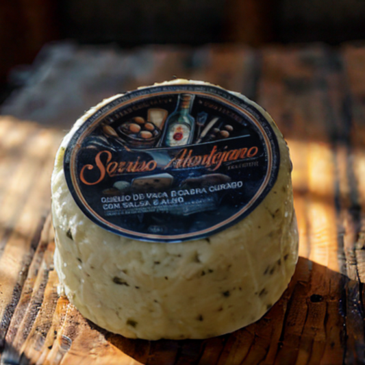 Queijo de Vaca e Cabra Curado com Salsa e Alho
